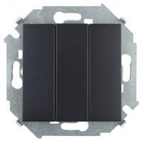 Выключатель 3-кл. СП Simon 15 10AX IP20 250В механизм графит 1591391-038
