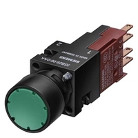Кнопка 16мм плоская зеленая 1НО Siemens 3SB2202-0AE01