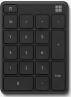 Блок числовой Number pad черн. беспроводная BT slim 23O-00006 MICROSOFT 1488286