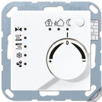 KNX-регулятор с ручкой для установки температуры слоновая кость JUNG A2178TS