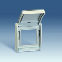 Рамка 1-м Simon44 Aqua с крыш. сер. Simon 4400092-035