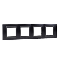 Рамка 4-м Unica Top грей/графит SchE MGU66.008.297 Schneider Electric