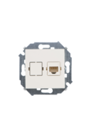 Розетка компьютерная СП Simon15 RJ45 кат.5E Systimax механизм сл. кость Simon 1591598-031