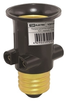 Патрон-розетка карболитовый Е27 черный | SQ0335-0022 TDM ELECTRIC