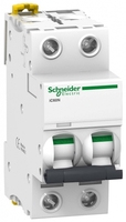 Выключатель автоматический двухполюсный iC60N 4А C 6кА | A9F74204 Schneider Electric