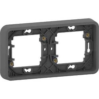 Рамка двухпостовая MUREVA S, горизонтальная, антрацит, IP55 - MUR34101 Schneider Electric