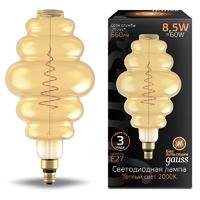 Лампа светодиодная филаментная Filament Honeycomb 8.5Вт 2000К E27 660лм Amber Gauss 161802105