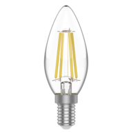 Лампа светодиодная филаментная Basic Filament 4.5Вт свеча 4100К E14 420лм Gauss 1031215