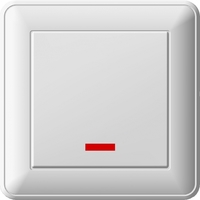 Выключатель 1-кл. 2п СП W59 16А IP20 250В в сборе бел. SchE VS216-152-18 Schneider Electric