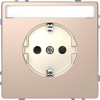 Розетка 1-м СП Merten D-Life 16А IP20 с заземл. полем для надписи SD шампань SchE MTN2302-6051 Schneider Electric