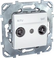 Розетка TV-R-SAT СП Unica оконечная бел. SchE MGU5.455.18ZD Schneider Electric