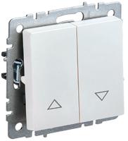 Выключатель жалюзи СП BRITE ВС10-1-5-БрЖ 10А жемчуж. IEK BR-V15-0-10-K36 (ИЭК)