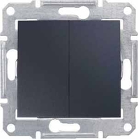 Выключатель 2-кл. СП Sedna 10А IP44 (сх. 5) 250В графит SchE SDN0300470 Schneider Electric
