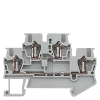 Клемма двухрядная пружинные зажимы 0.14-1.5мм.кв ширина 4.2мм синяя Siemens 8WH2020-0AE01