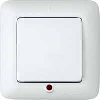 Выключатель 1-кл. СП Прима 6А IP20 с подсветкой бел. (опт. упак.) SchE S16-053-B Schneider Electric