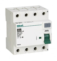Выключатель дифференциальный (УЗО) УЗО-03 4п 80А 300мА тип AC | 14096DEK DEKraft Schneider Electric
