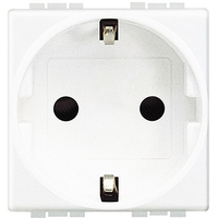 Розетка 1-м СП 2мод. LivingLight 16А IP20 2P+E безвинт. клеммы бел. Leg BTC N4141AN Legrand