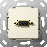 Мех-м с накладкой VGA с/у пластик кремово-белый IP20 Gira System 55 | 565301