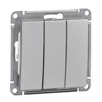 Выключатель 3-кл. СП W59 10А IP20 10AX механизм матов. хром SchE VS0510-351-5-86 Schneider Electric