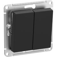 Выключатель 2-кл. Atlasdesign Aqua IP44 (сх. 5) 10AX механизм карбон SchE ATN441051 Schneider Electric