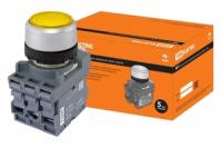 Кнопка MP1-21Y(LED) в сборе d22мм/24В 1з+1р желтая | SQ0747-0019 TDM ELECTRIC