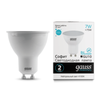 Лампа светодиодная Elementary MR16 7Вт 4100К GU10 550лм Gauss 13627