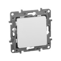 Переключатель одноклавишный Legrand Etika белый 672205