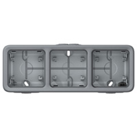 Коробка установочная ОП 3-м Plexo горизонт.сер. Leg 069680 Legrand