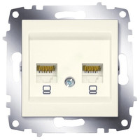 Механизм розетки компьютерной 2-м Cosmo RJ45 кат.6 крем. ABB 619-010300-248