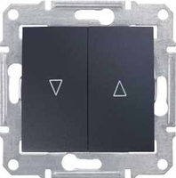 Выключатель СП Sedna для жалюзи эл. блок графит SchE SDN1300170 Schneider Electric