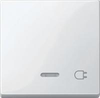 Клавиша с окошком для светоиндикатора штепсельная вилка белый - MTN435219 Schneider Electric