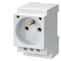 Розетка СП 16А IP20 3п с заземл. штырем Schuko сер. Siemens 5TE6803