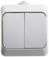 Выключатель 2-кл. ОП Этюд 10А IP44 10AX сер. SchE BA10-042C Schneider Electric