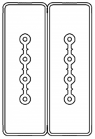 Секция прямая шинопровод 1+1 точек отвода L=3000мм Cu 4P+4P40A - LTC40FSP42AA000 DKC (ДКС)