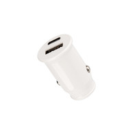 Автозарядка в прикуриватель REXANT АЗУ USB-A+USB-C, 2.4 A белая |18-2229 |