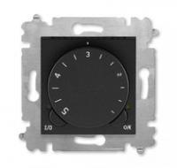Терморегулятор Levit с поворотной ручкой 16А антрацит/дым. черн. ABB 2CHH920003A6063