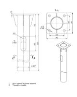 Закладная деталь фундамента GW-168-2500-02(К280-200-4х30)-э - 00-009171 Пересвет