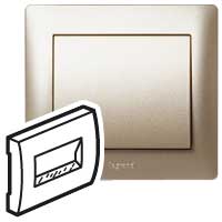Панель лицевая для RJ11 RJ45 Galea Life титан Leg 771475 Legrand