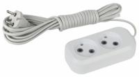 Удлинитель 2х5м без заземл. 6А IP20 1300Вт UX-2-5m ШВВП 2х0.75 ЭРА Б0023149 (Энергия света)