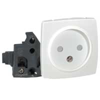 Механизм розетки 1-м СП Oteo 16А IP31 защ. шторки бел. Leg 086122 Legrand