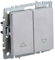 Выключатель жалюзи СП BRITE ВС10-1-5-БрА 10А алюм. IEK BR-V15-0-10-K47 (ИЭК)