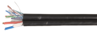 Кабель связи витая пара F/UTP кат.5е 4пары 24AWG solid LDPE питания 2х0.75кв.мм (305м) черн. (м) ITK LC3-C5E04-379 IEK (ИЭК)