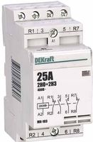 Контактор модульный 2НО+2НЗ 25А 230В МК-103 | 18069DEK DEKraft Schneider Electric