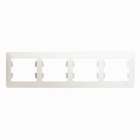 Рамка 4-м Glossa горизонт. перламутр SchE GSL000604 Schneider Electric