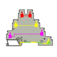 Клемма винтовая 4мм.кв D4/6.Т3 Р - 1SNA299684R0200 ABB