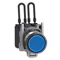 Кнопка с подсветкой, лампой тест, 24В, синяя, металл - XB4BW26B5 Schneider Electric