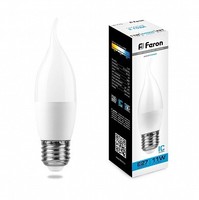 Лампа светодиодная LB-770 (11W) 230V E27 6400K свеча на ветру | 25954 FERON