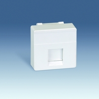 Адаптер на 1 RJ45(12) 75528-, 75540-, 75541-, 75544-39, широкий, шторки, S27, сл.кость - 27087-32 Simon