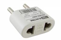 Переходник (тип CEE 7/17 - тип А/F) плоский 10А макс. 250В белый | SQ1806-0087 TDM ELECTRIC