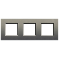 Рамка 3-м LivingLight прямоугол. сер. шелк Leg BTC LNA4802M3AE Legrand